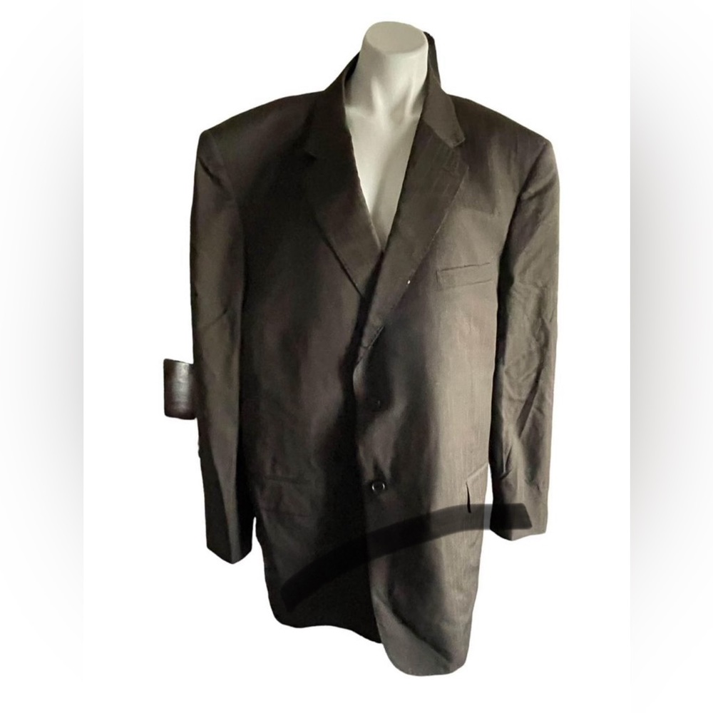 Mens Brown suit textured Pronto Uomo Couture 50waist 28inseam jacket size54 KH05